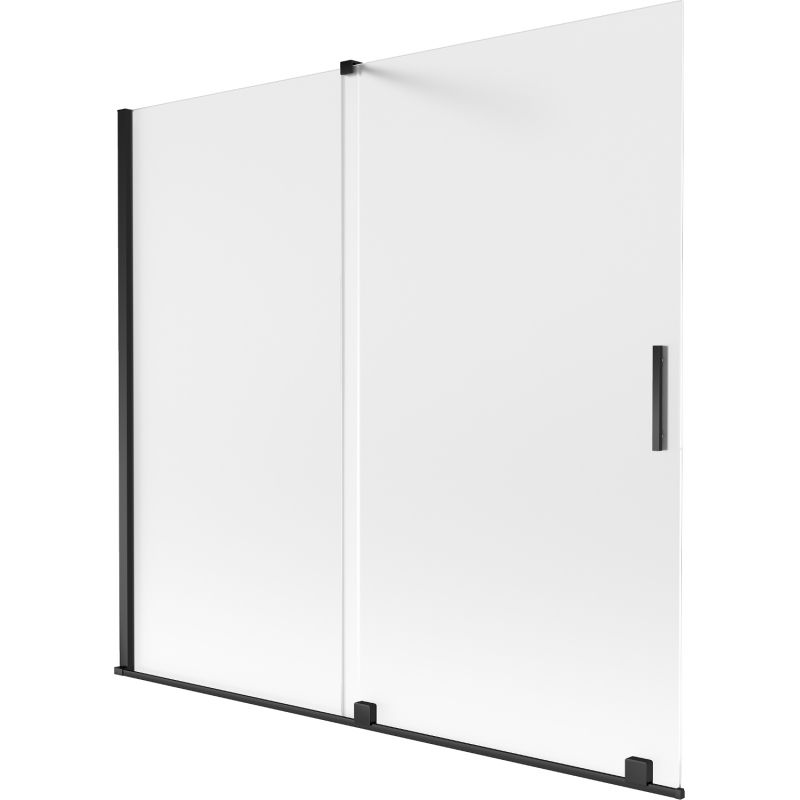 Parawan nawannowy rozsuwany Mexen Velar szron czarny 170x150 cm 1 szt.