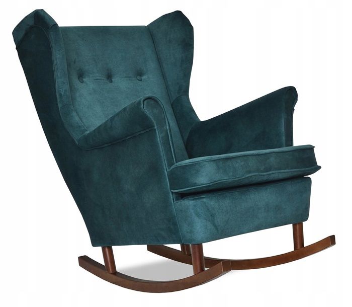 Fotel uszak do salonu bujany Family Meble ARI zielony ciemny 1szt