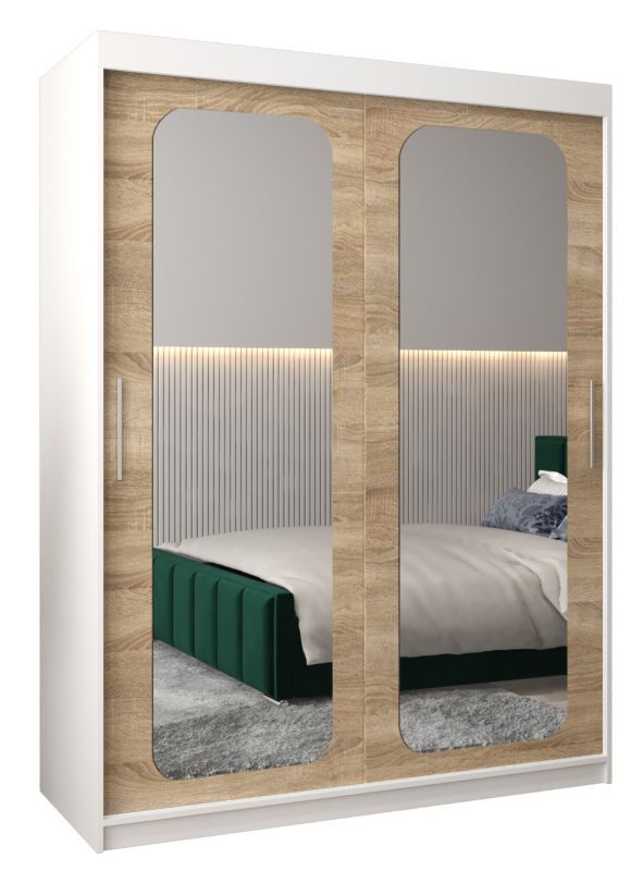 Szafa przesuwna Garderoba Abiks PROMO T3 150 biały/sonoma 1 szt.