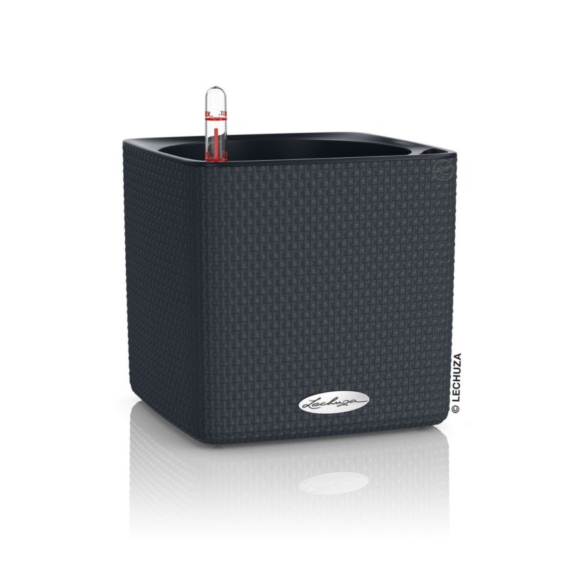 Doniczka Lechuza Do Domu Ogrodu CUBE 16 Szary Łupek 1 szt