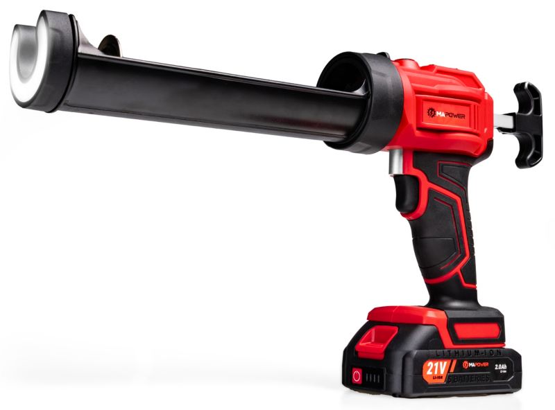 Pistolet do silikonu MAPOWER akumulatorowy wyciskacz do mas klejów 1 szt.