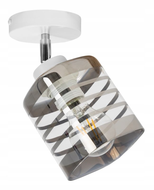 Lampa sufitowa kinkiet Light Home LH Helix 1x E27 60W szary 1szt.