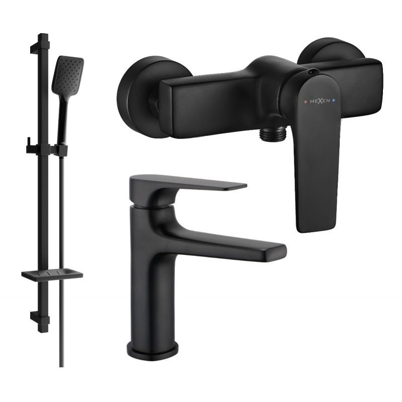 Zestaw prysznicowy Mexen Lynx czarny 745904DQ62-70 1 szt.