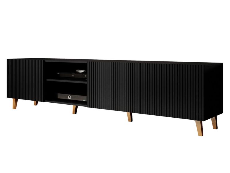 Szafka RTV MIRJAN 24 Pafos 200 czarny 1 szt.