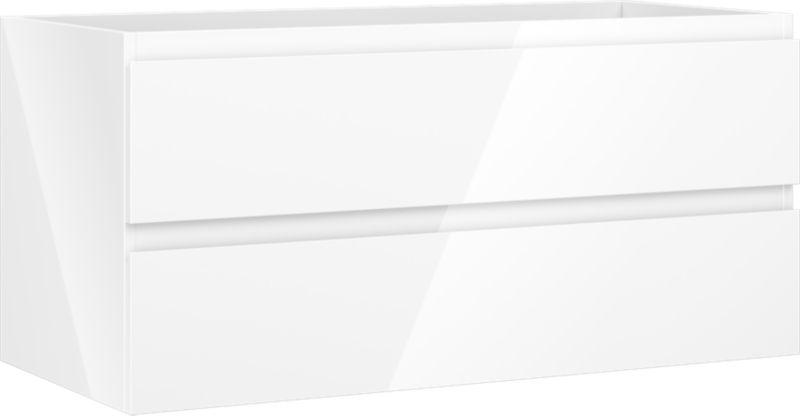 Szafka podumywalkowa Mexen Orio biały połysk 100 cm 2 szuflady 1 szt.