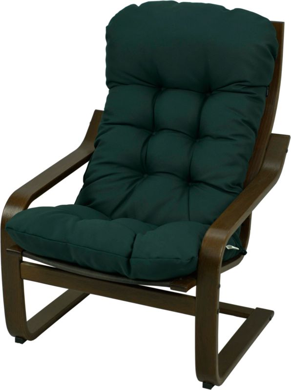 Poduszka na fotel drewniany Ikea Poang AMPO zielony gładki 1 szt.