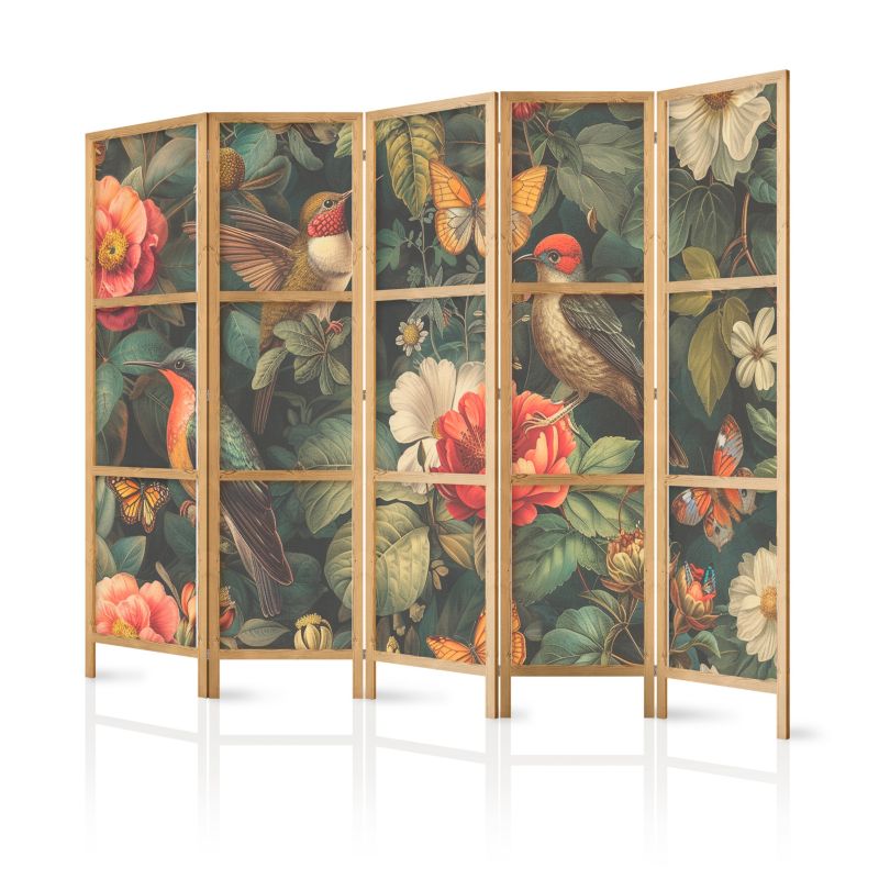 Parawan japoński Artgeist Kwiaty 225x172 cm Kwiaty 1 szt