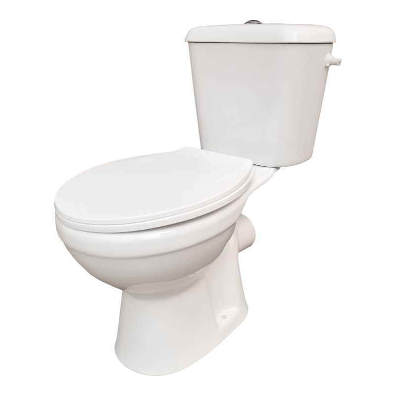 Kompakt WC Tapia bezkołnierzowy z deską polipropylen poziomy