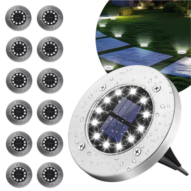 Lampka Solarna Najazdowa Ogrodowa Blixtar B-S-LAMP-PATH-S12-12X 12 LED IP44 12 szt.