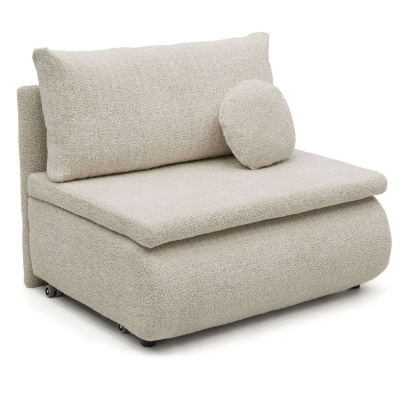 Sofa z funkcją spania MebleMWM PETITE 80 anthology 01 boucle poduszka w zestawie 1 szt.