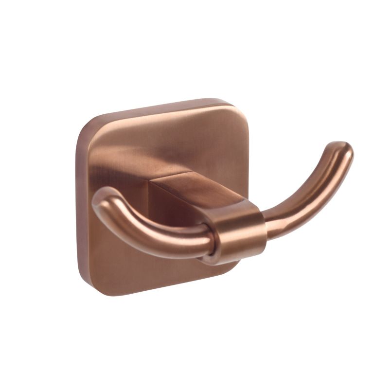 Wieszak ścienny Bisk Harmony 2 haczyki miedziany