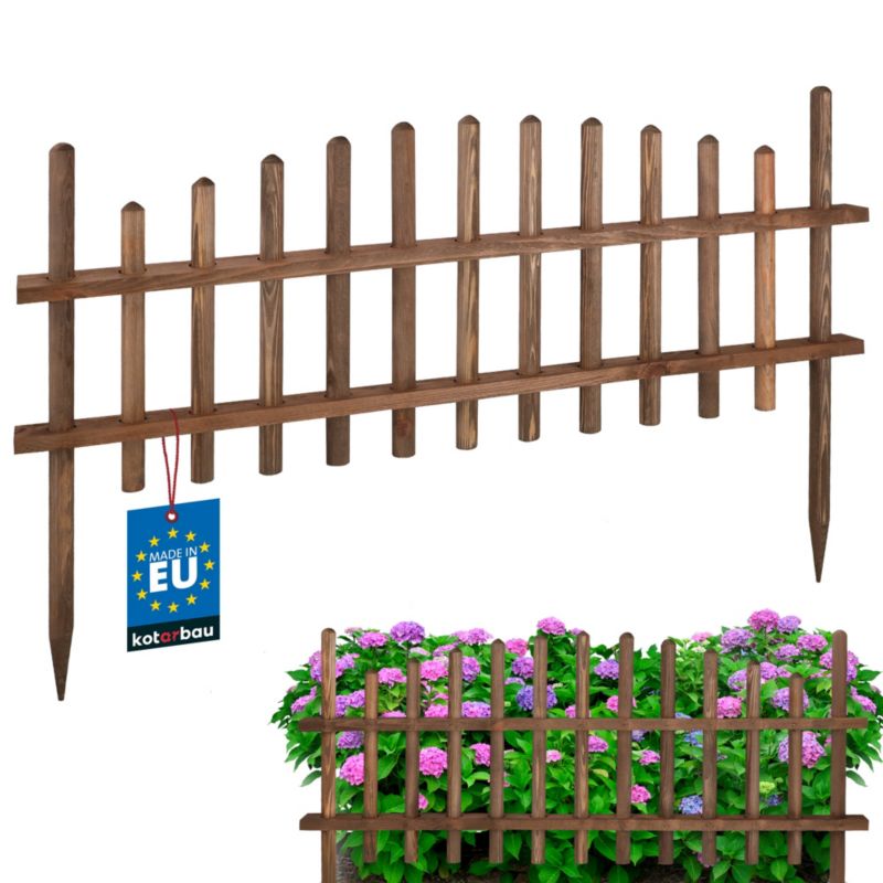 Płotek ogrodowy KOTARBAU wenge drewniany wbijany 85 cm 1 szt.