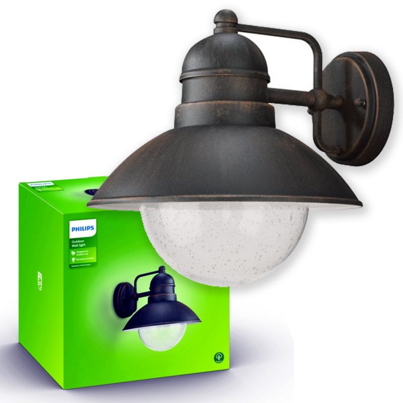 Kinkiet ogrodowy Philips Damascus E27 brązowy IP44 1748086PN 1 szt.