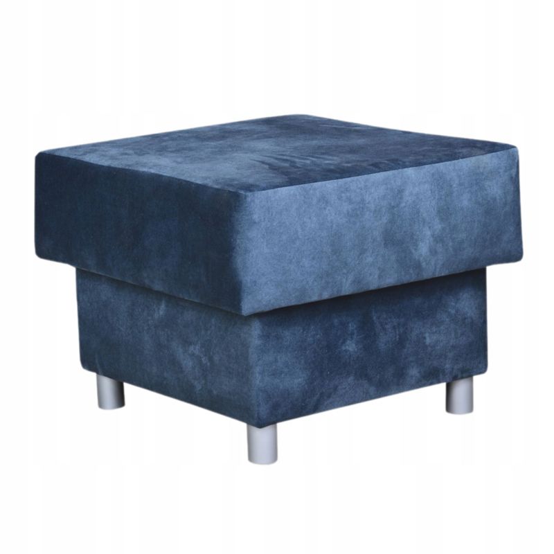 Duża pufa do salonu z pojemnikiem Family Meble Alicja niebieski 1szt