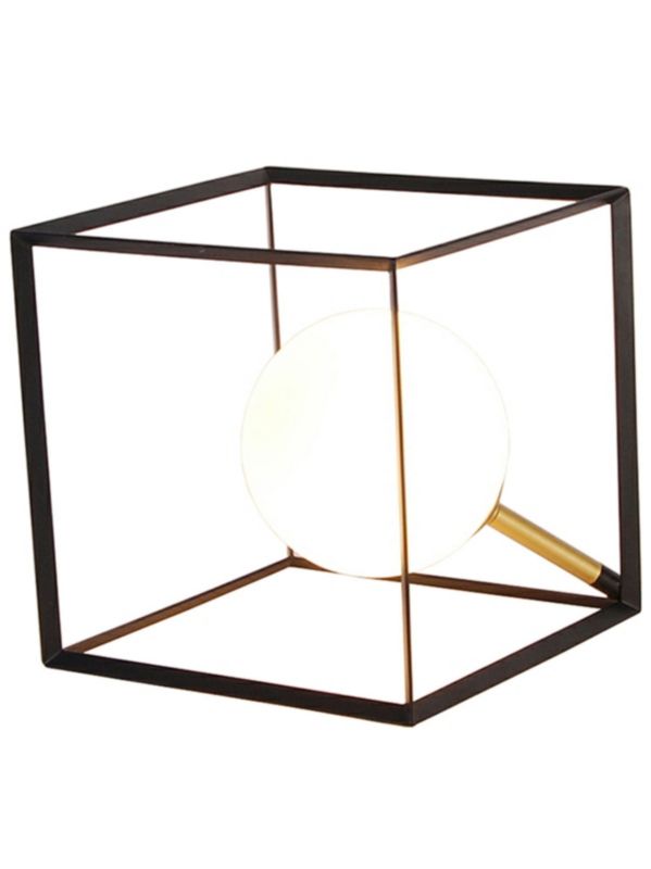 Lampa stołowa Candellux Weert czarno-biała 1 x G9 x 28W IP20 wym: 15 x 15 x 15 cm metal - 1 szt.