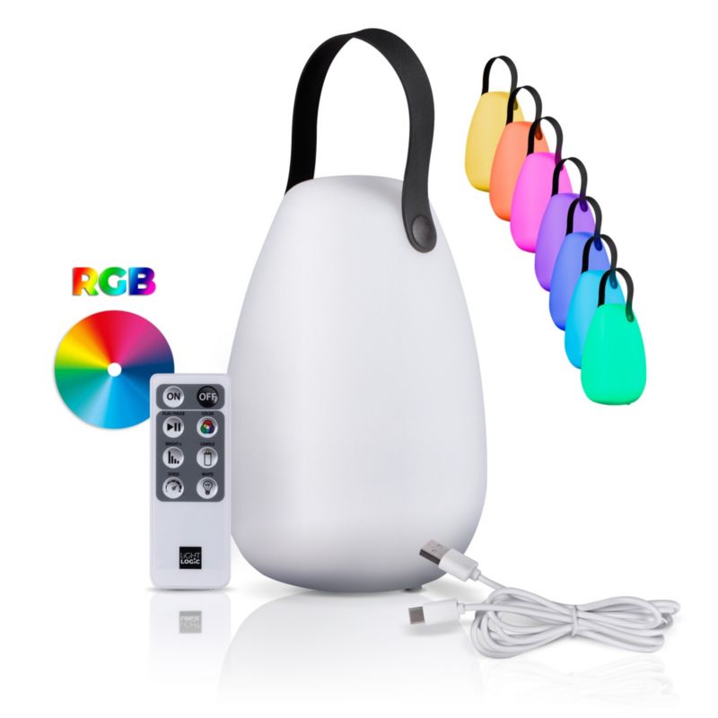 Lampa stołowa LED LightLogic OXOR LED IP44 31250 RGB USB pilot bateria 1 szt.