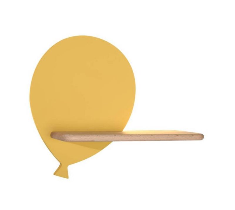 Kinkiet Candellux Baloon niebieski i jasne drewno LED 4W 4000K 200lm IP20 wym: 26 x 31 x 12 cm - 1 szt.