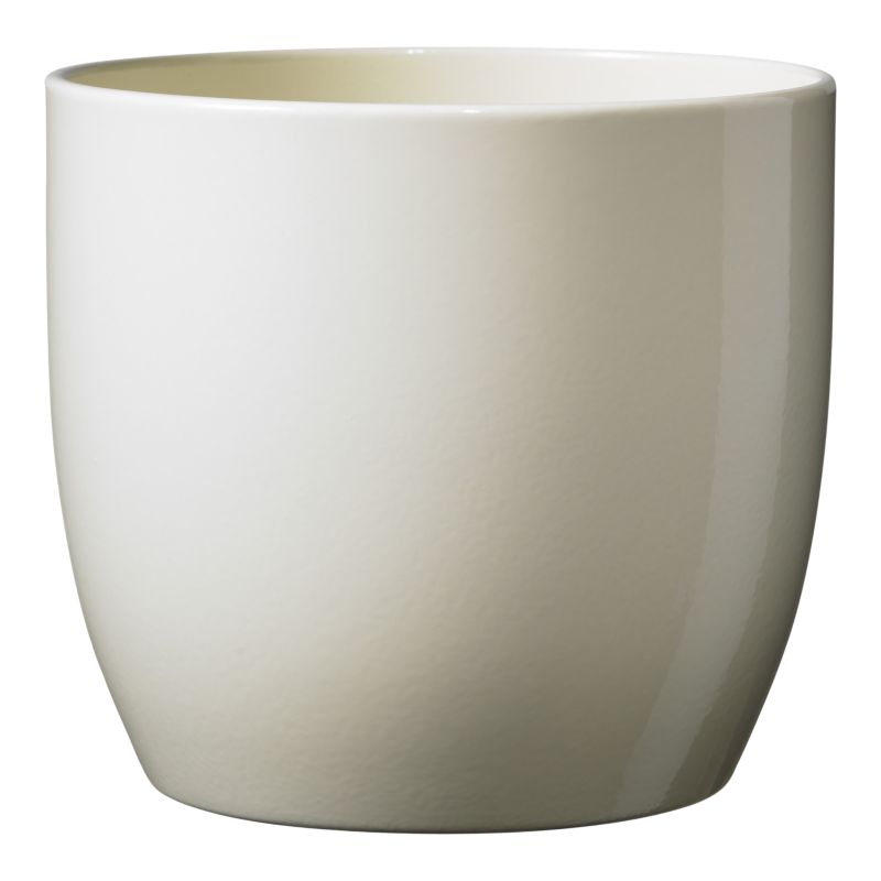 Osłonka doniczki Verve ceramika wanilia 11 cm