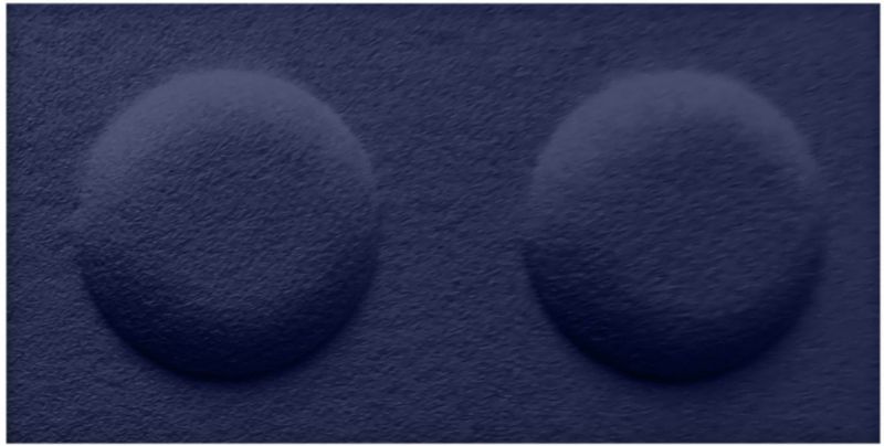 Panel dekoracyjny Decosa 30 x 15 cm filcowy klocek granatowy