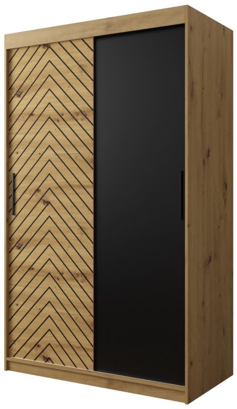 Szafa przesuwna Garderoba Abiks Jodełka 120 artisan + artisan 1 szt.