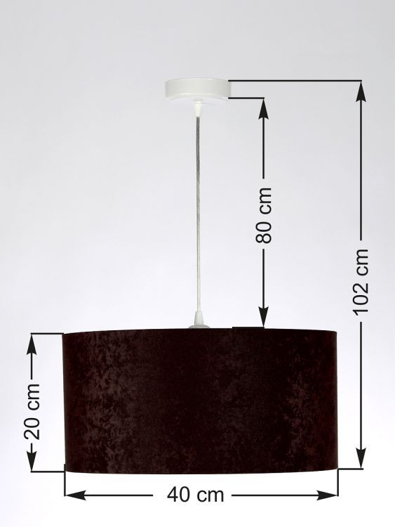 Lampa Bps Koncept wisząca HOME 40 brązowa/biała 1 szt