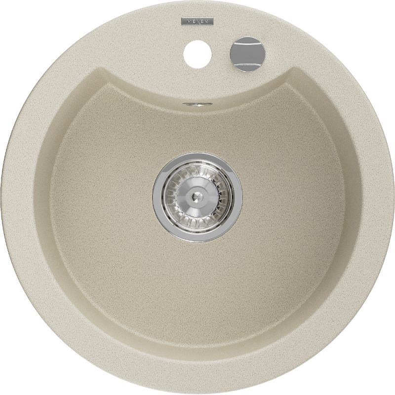 Zlewozmywak wpuszczany Mexen Diego 1-komorowy biały 488x480 mm - 6512481000-20 1 szt.