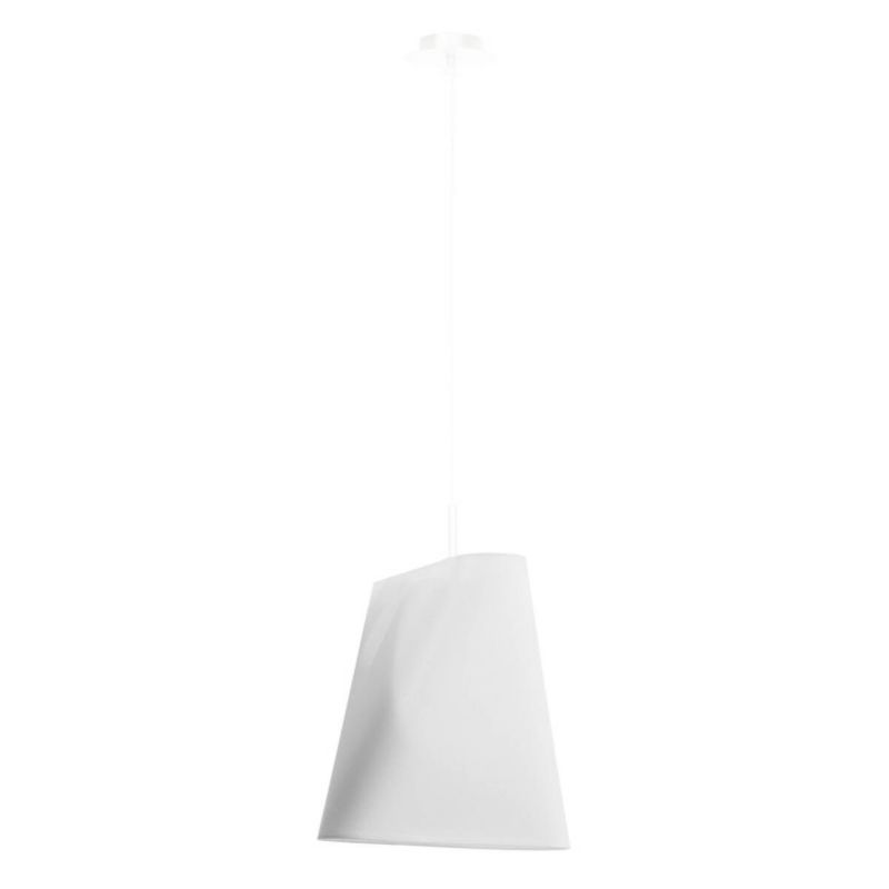 Lampa wisząca Sollux Lighting Blum 7689 biała szerokość 28 cm 1xE27 x 1 szt.