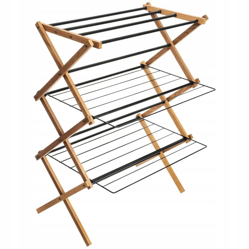 Suszarka pionowa na pranie Rodeno składana drewniana 1 szt.