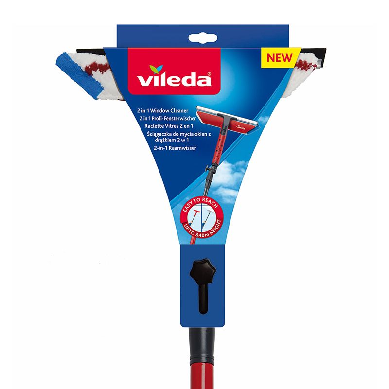 Ściągaczka do okien Vileda 30 cm z drążkiem teleskopowym 106-160 cm 1 kpl.