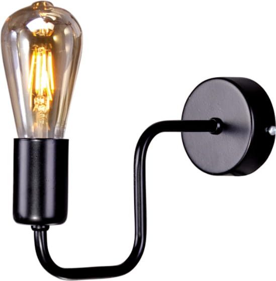 Kinkiet ścienny Kaja Skadi czarny 1 x E27 x 60W IP20 wym: 18 x 8 x 26 cm - 1 szt.