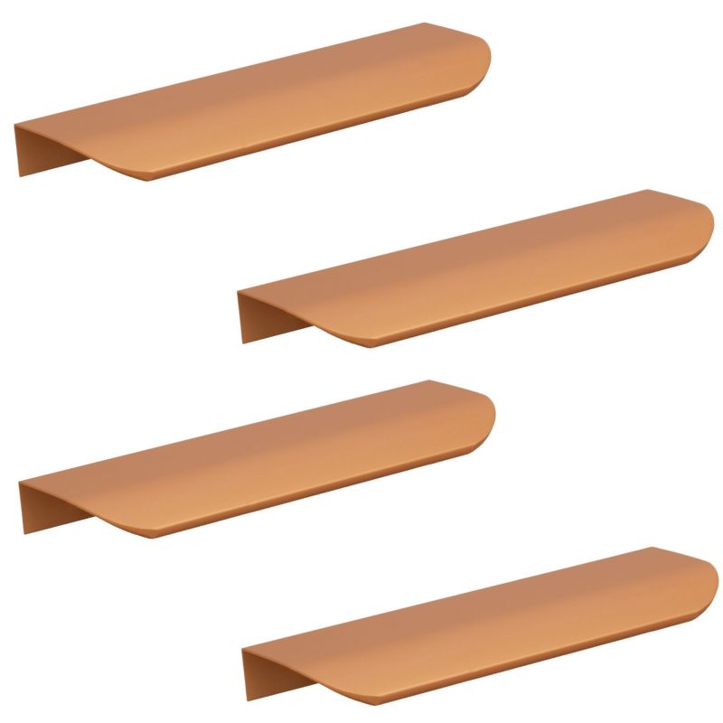 Uchwyt meblowy B&B krawędziowy 130 mm miedziany 4 szt