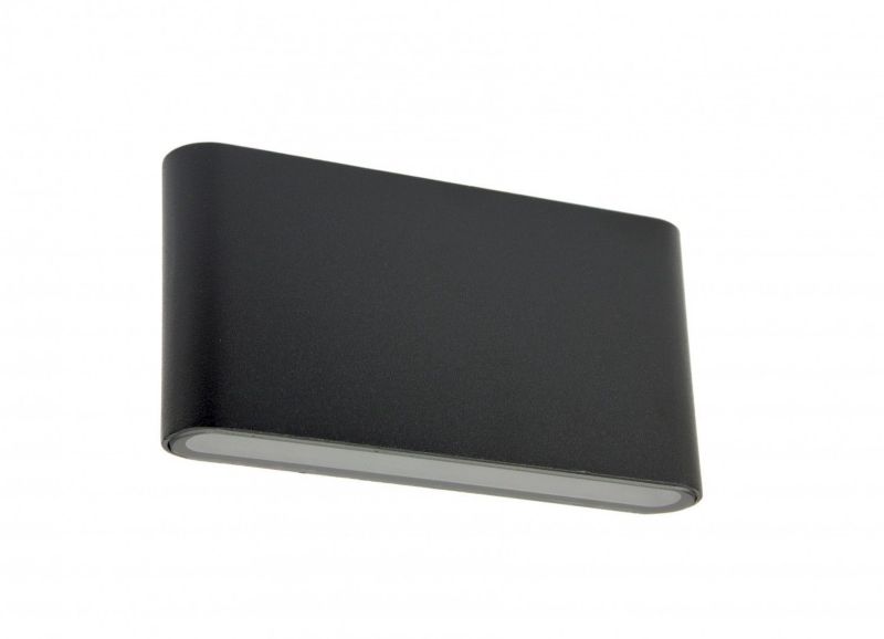 Kinkiet ścienny zewnętrzny SU-MA Slim czarny LED 11W 3000K 1250 lm IP54 wym: 9 x 17,5 x 2,9 cm aluminium - 1 szt.