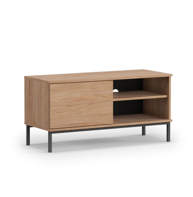 Szafka rtv jednodrzwiowa z półkami Bettso Claw 100cm dąb hickory 1szt.