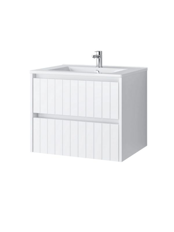 Zestaw szafka łazienkowa z umywalką ceramiczną Uptrend MELITO 60 Ideal Biały Mat 1 kpl.