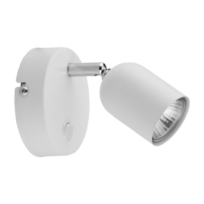 Kinkiet ścienny TK-Lighting Top biały chromowany 1 x GU10 x IP20 wym: 13 x 8 x 15 cm - 1 szt.