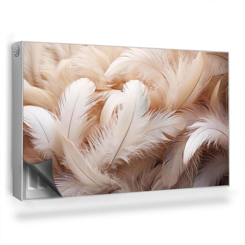 Magnes Na Kaloryfer Wallfluent 100x60 cm Jasne ciepłe Pióra 1 szt.