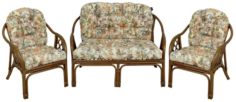 Poduszki na meble rattanowe AMPO komplet beżowy brązowy 1 kpl.