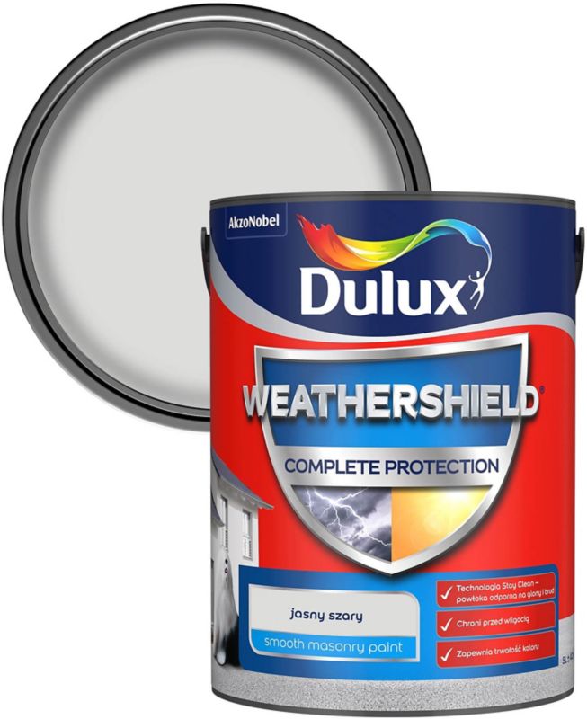 Farba elewacyjna Dulux Complete jasny szary 5 l