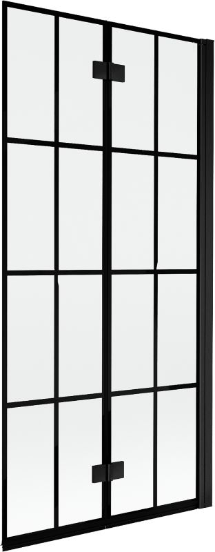 Parawan nawannowy Mexen Mist czarny 90 x 150 cm 2-skrzydłowy - 8A9-090-002-70-77-P 1 szt.