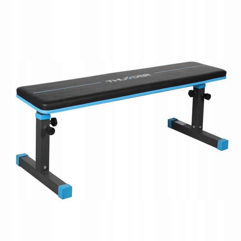 Ławka treningowa prosta FREELY składana THUNDER do ćwiczeń domowych 120 kg 1szt.