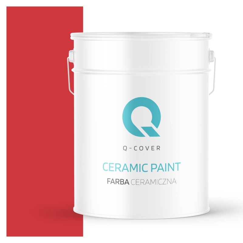 Farba Lateksowa Premium Plamoodporna do Ścian i Sufitów Q-Cover Czerwony ognisty H3516 Głęboki Mat 10L