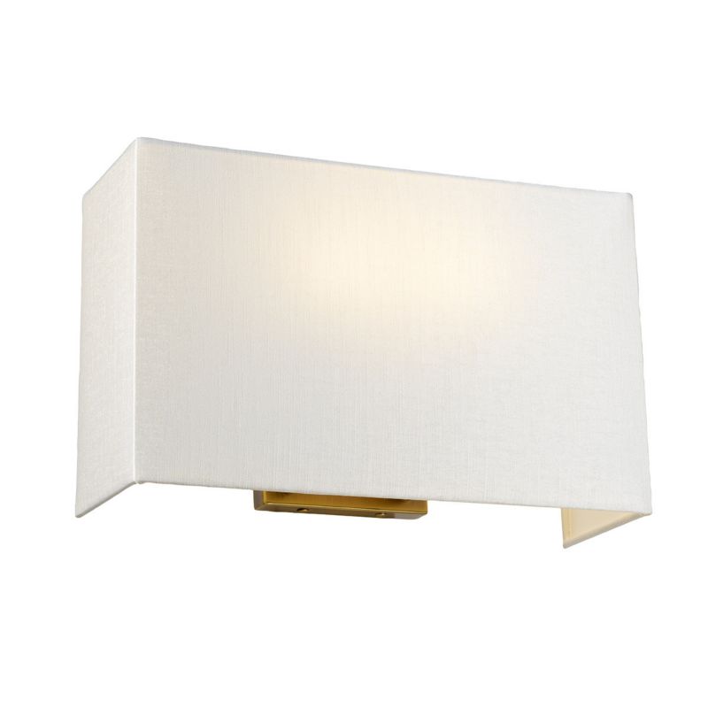 Kinkiet ścienny Designer's Lightbox Riley postarzany mosiądz-kremowy 2 x E27 x 60W IP20 wym: 23 x 37 x 12,8 cm - 1 szt.