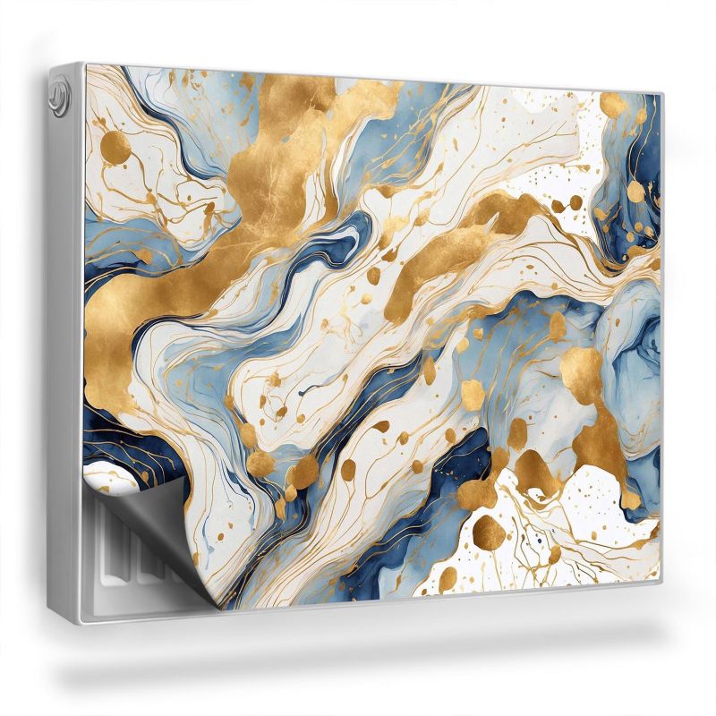 Ozdobny magnes na kaloryfer Wallfluent 80x60 cm Abstrakcyjne plamy 1 szt.