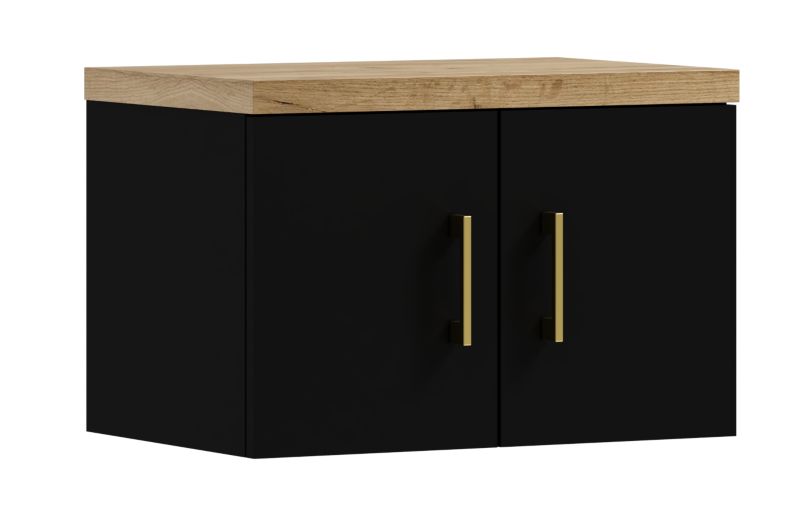 Szafka łazienkowa ADK MEBLE MARKUS 60 wisząca pod umywalkę czarna 1 szt.