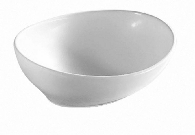 Umywalka nablatowa Wiesbaden ceramiczna 40x33cm biała 1szt