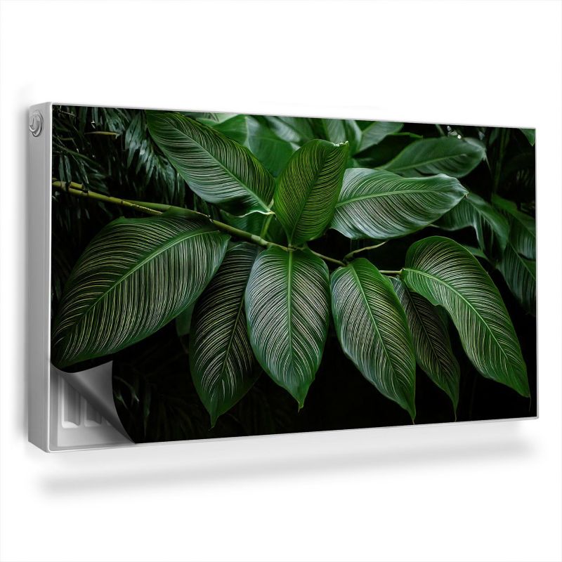 Ozdobny magnes na kaloryfer Wallfluent 110x60 cm Gałąź z tropikalnymi liśćmi 1 szt.