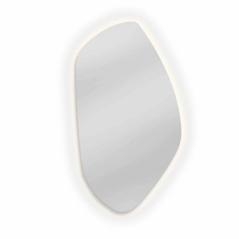 Lustro Vetro Verde 52x94 nieregularne srebrne LED Roca 1 szt.