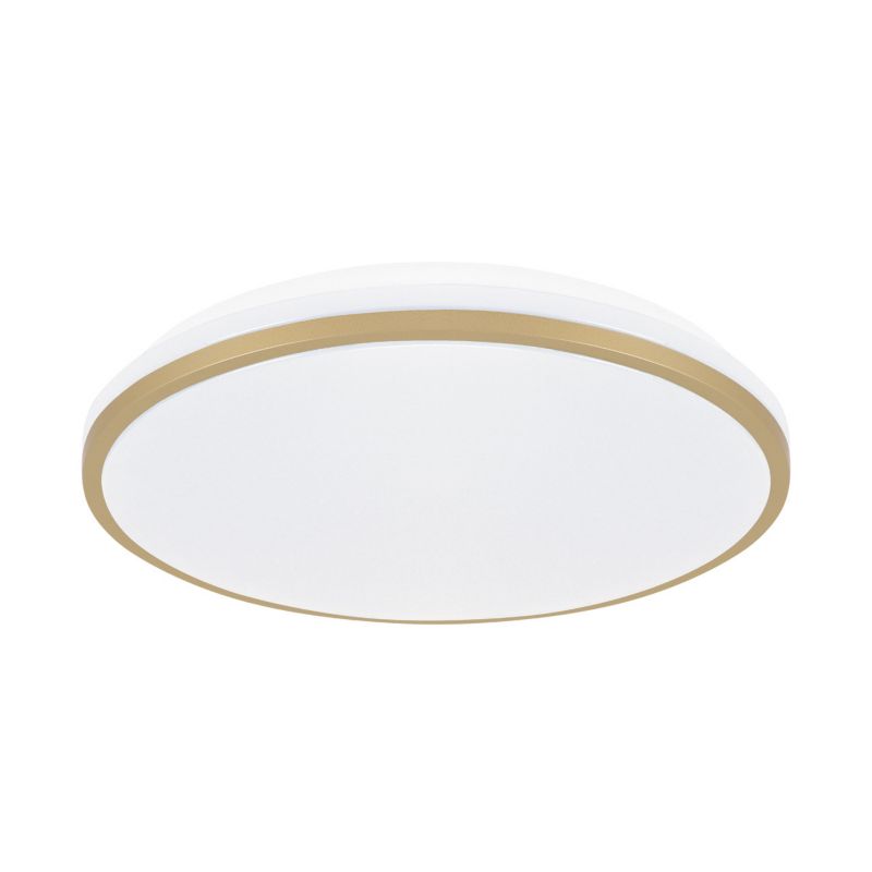 Plafon sufitowy Struhm Linus biało-złoty LED 24W 4000K 1460lm IP20 wym: 7,5 x 38 x 38 cm tworzywo sztuczne - 1 szt.