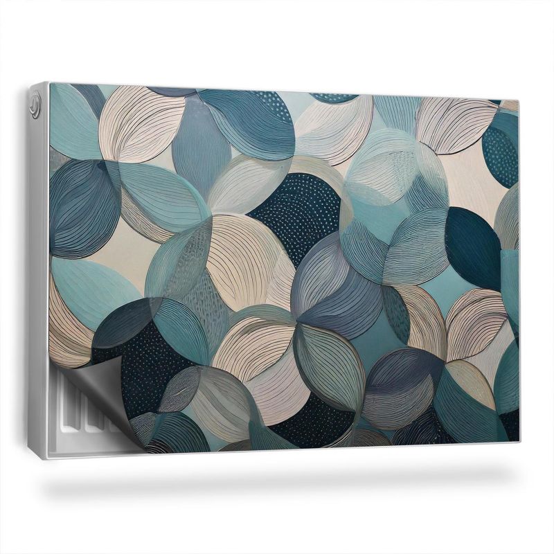 Ozdobny magnes na kaloryfer Wallfluent 90x60 cm Okręgi 1 szt.