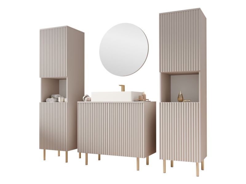 Meble łazienkowe MIRJAN 24 Nubia VI kaszmir 1 kpl.